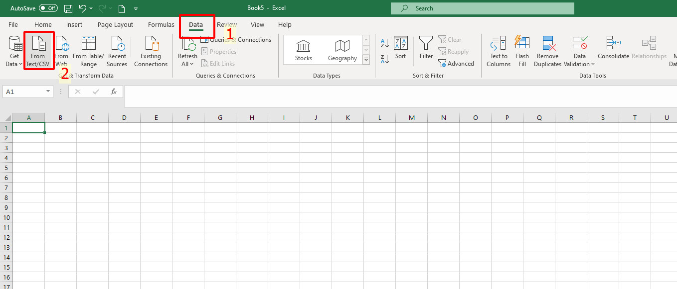 Import file csv vao excel