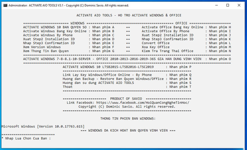 Bước 2 Cài đặt activate aio tools v3.1.3