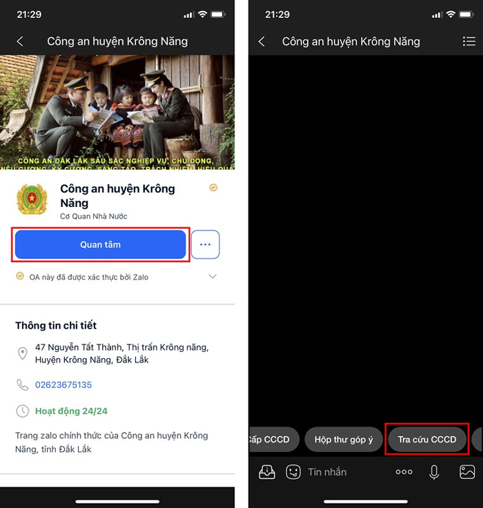 Cách Kiểm tra CCCD bằng Zalo 2