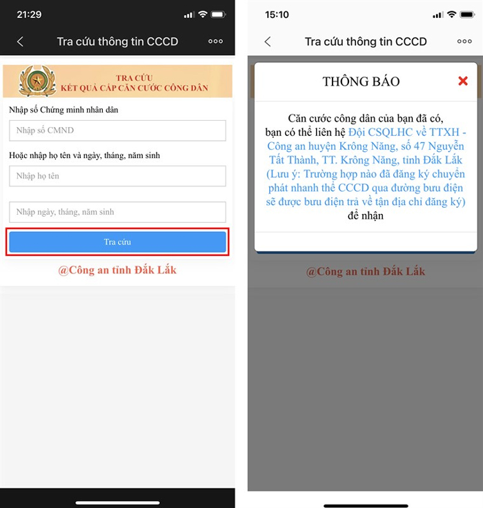 Cách Kiểm tra CCCD bằng Zalo 3