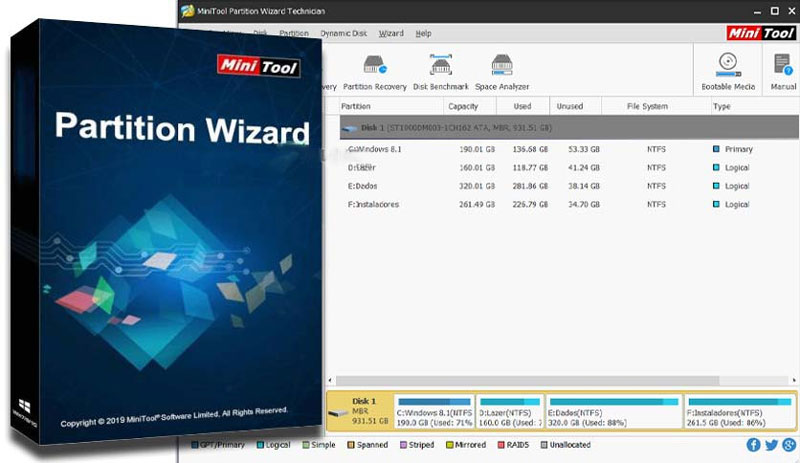 giới thiệu MiniTool Partition Wizard