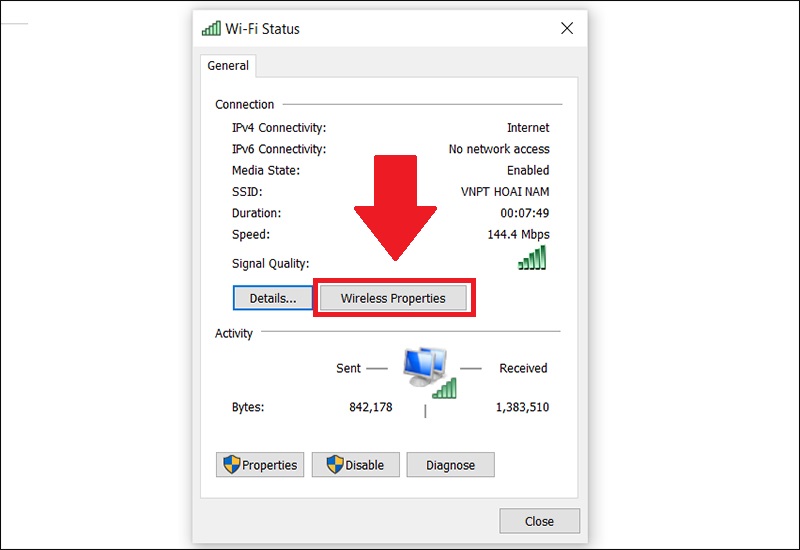 Cách 1: Xem mật khẩu Wifi đã lưu trong Settings