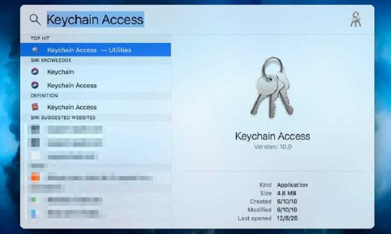 Cách 1: xem mật khẩu Wifi trên Macbook với Keychain Access