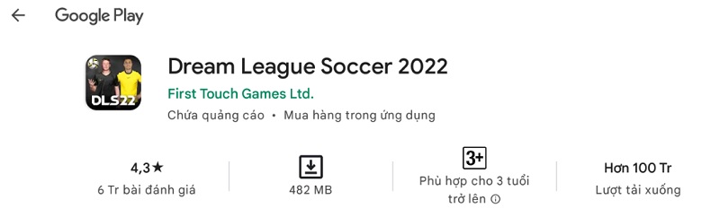 Hướng dẫn tải Dream League Soccer 2022